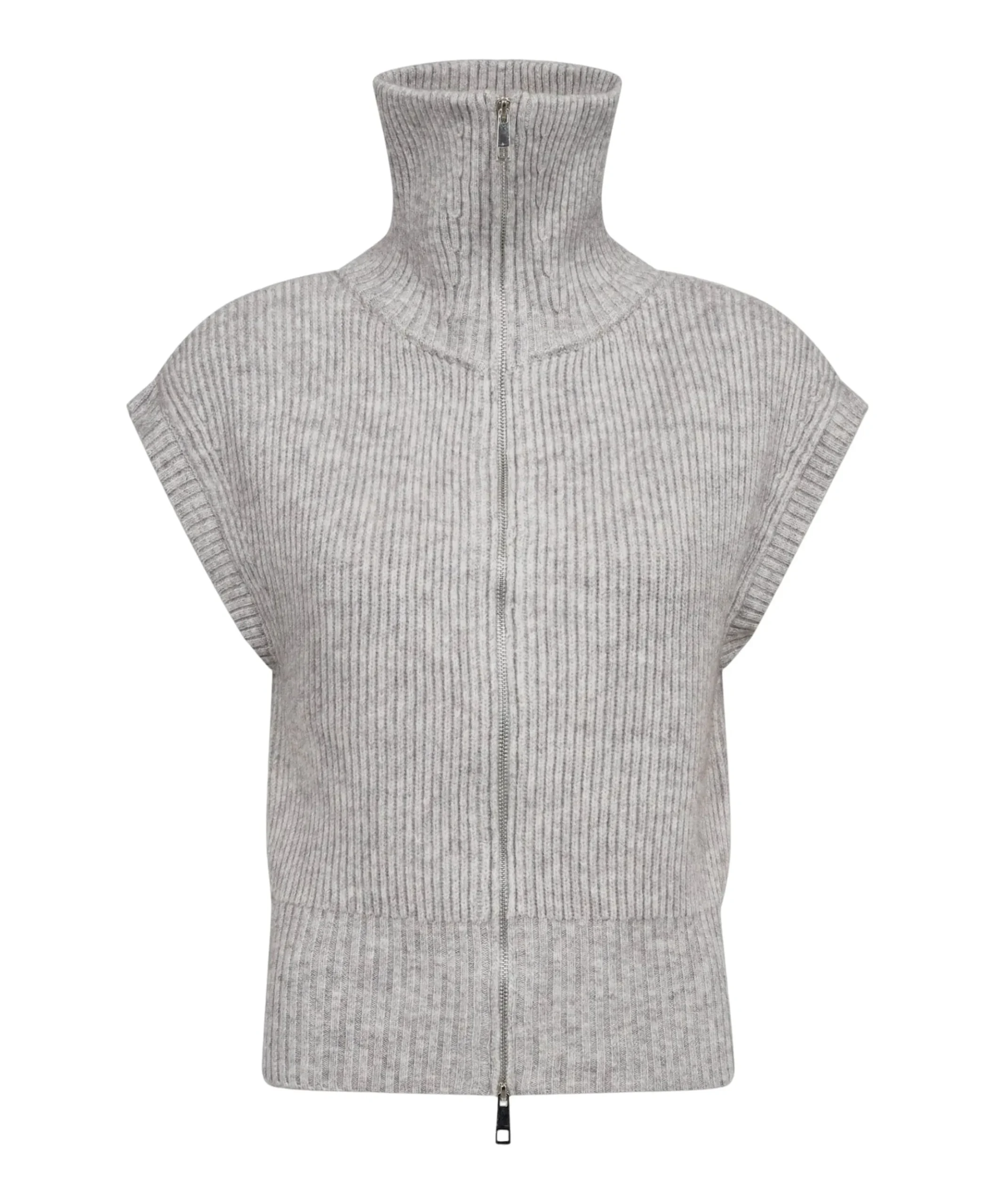 Dames vest grijs