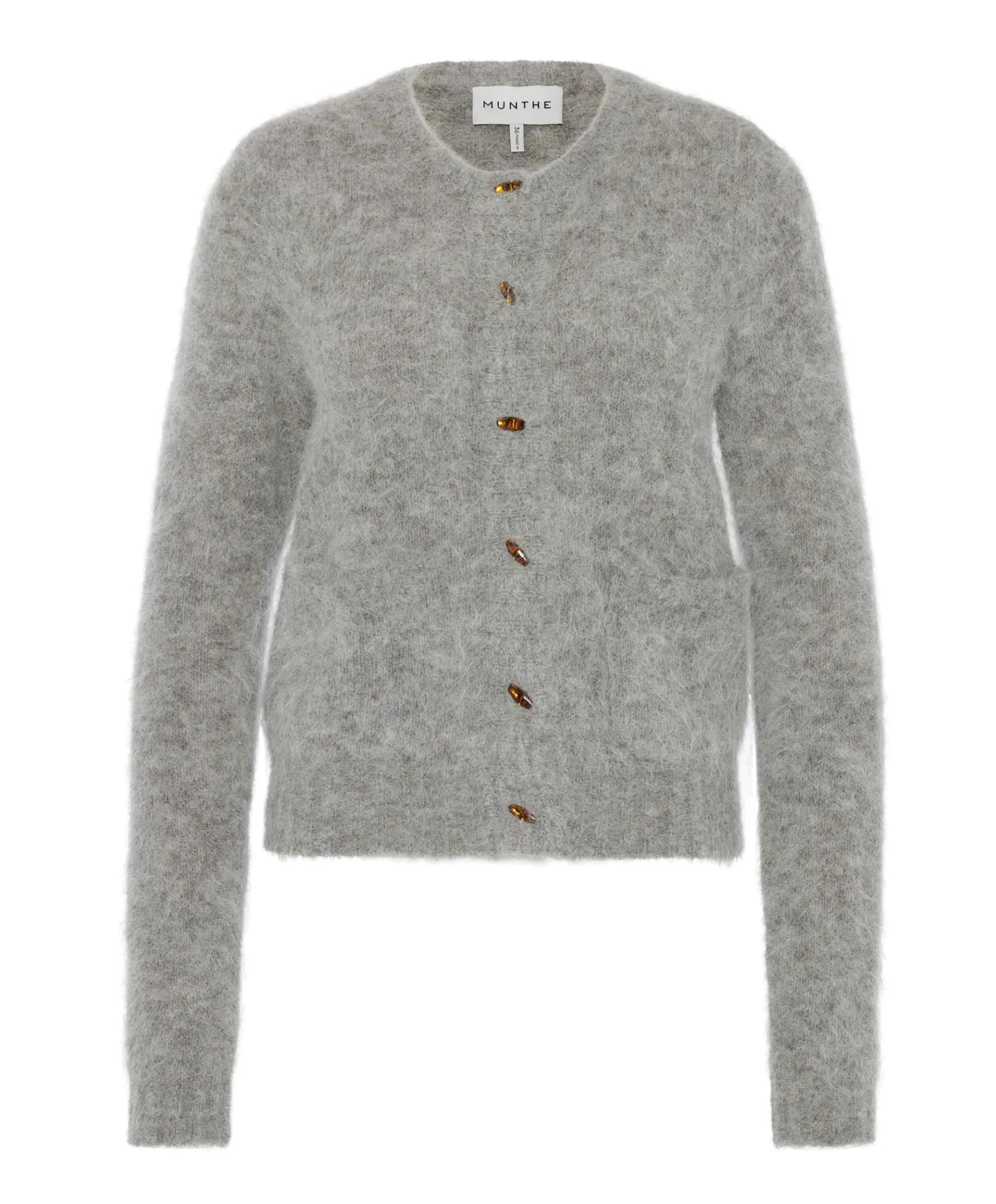 Dames vest grijs