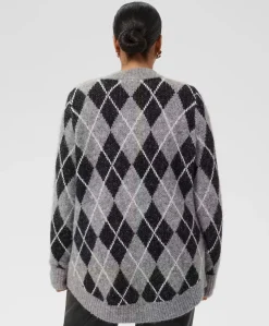 Dames vest grijs