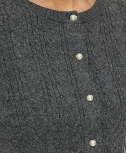 Dames vest grijs