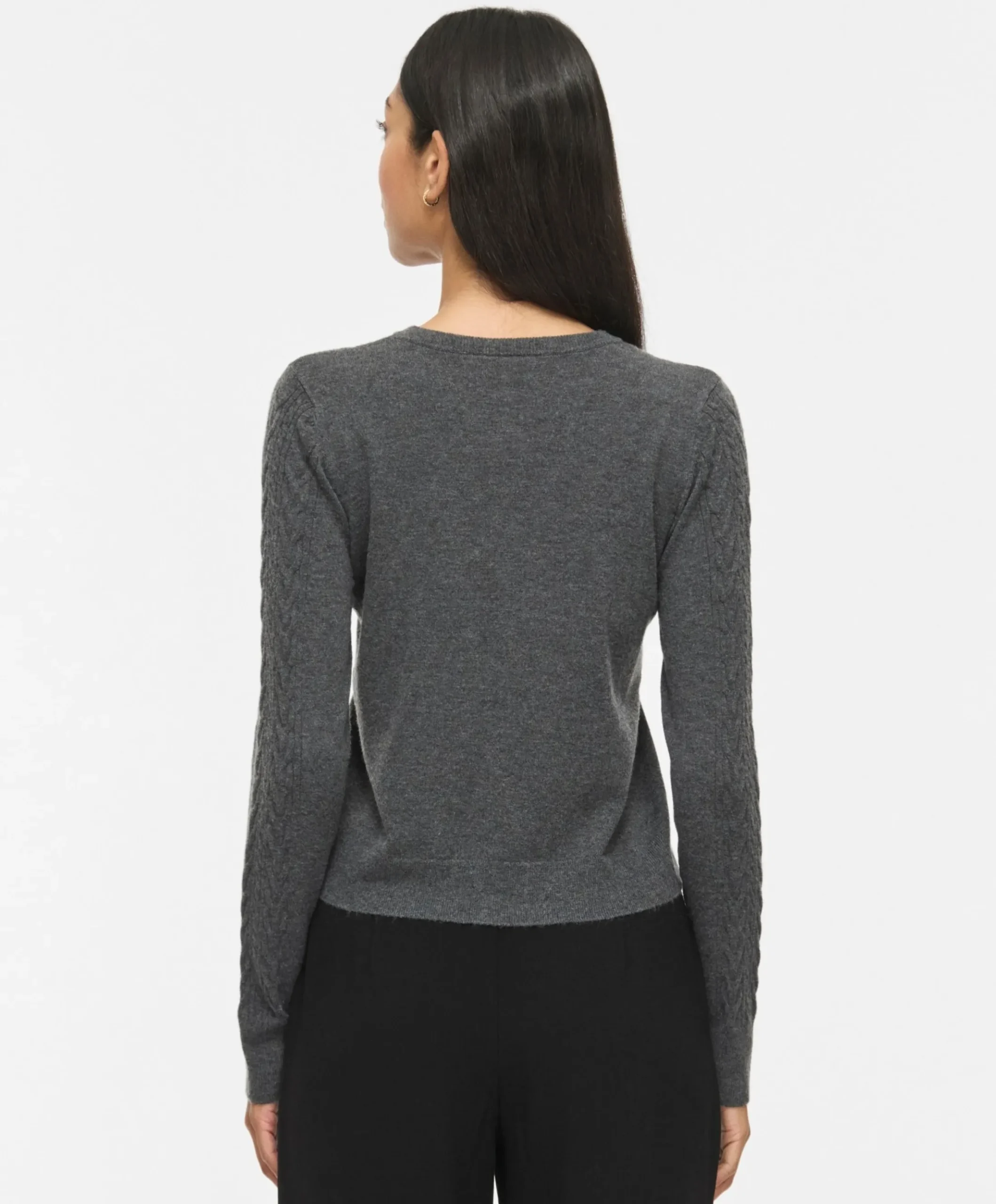 Dames vest grijs