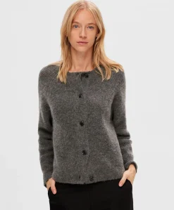 Dames vest grijs