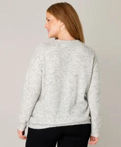 Dames vest grijs