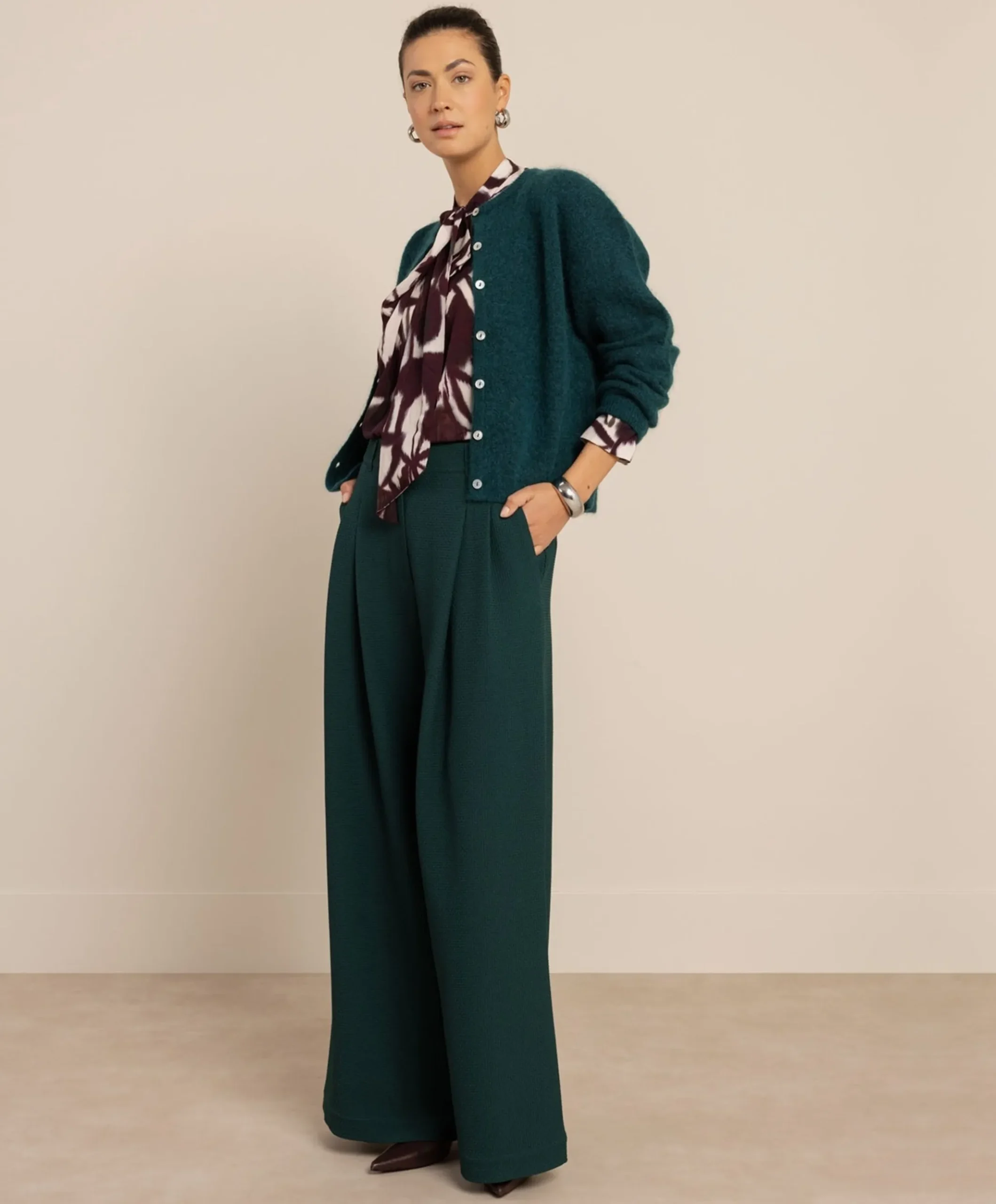 Dames vest groen