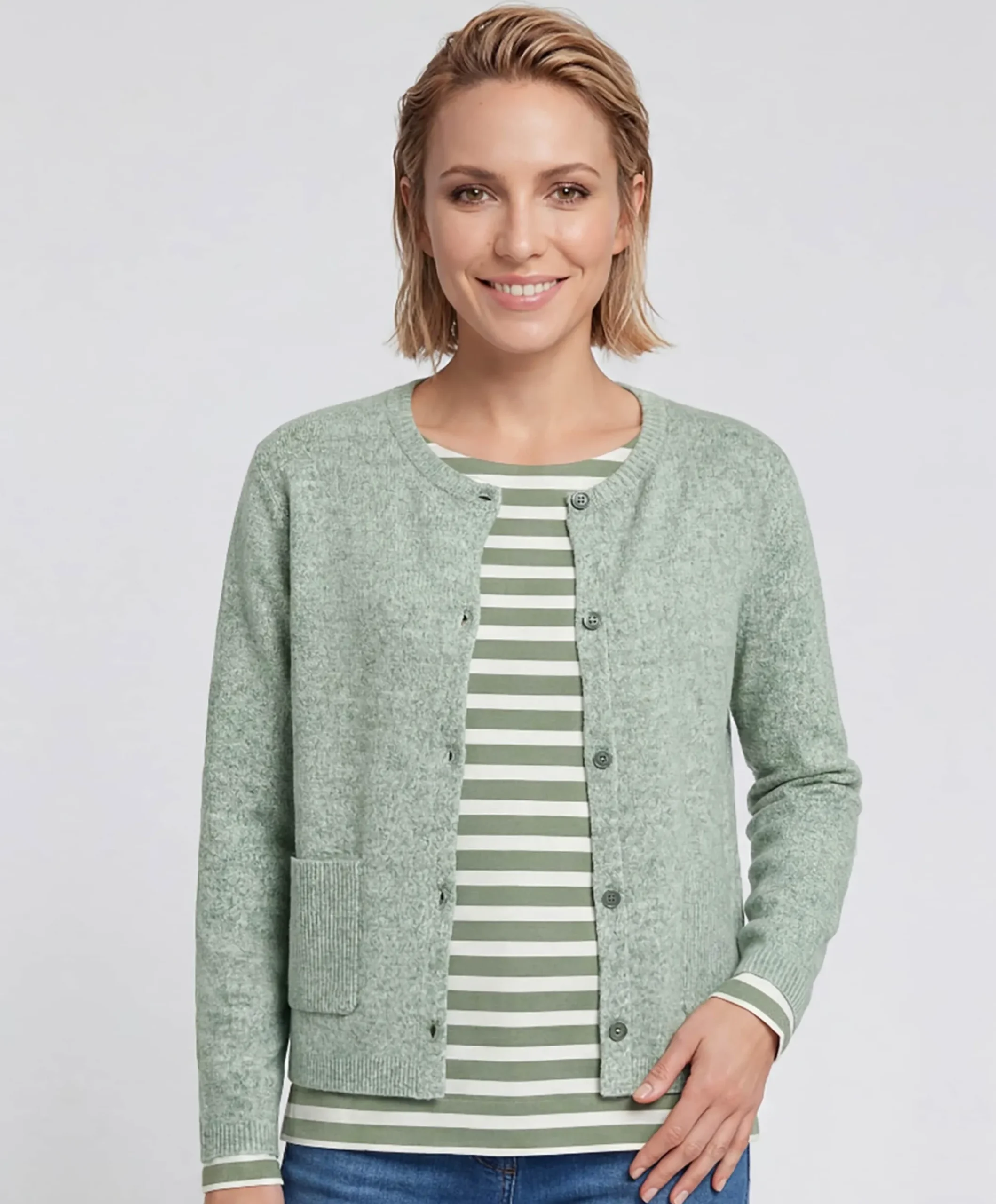 Dames vest groen