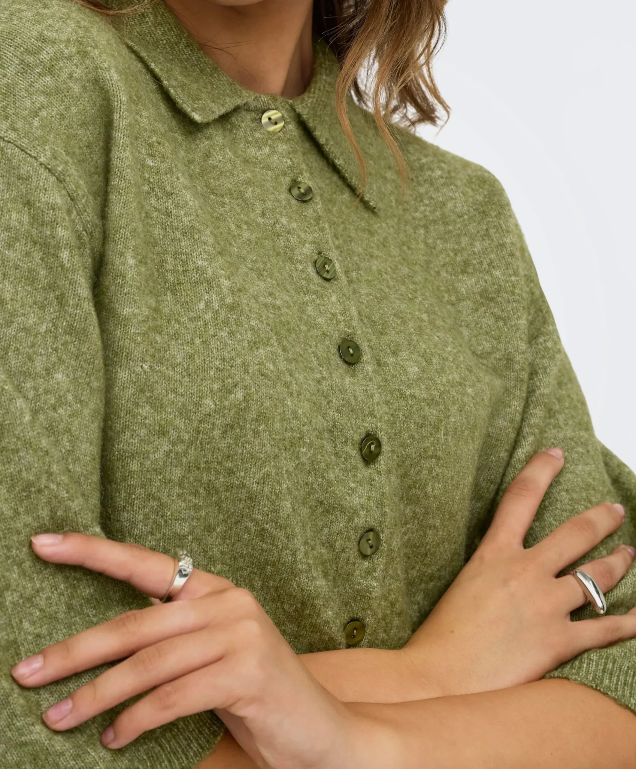 Dames vest groen