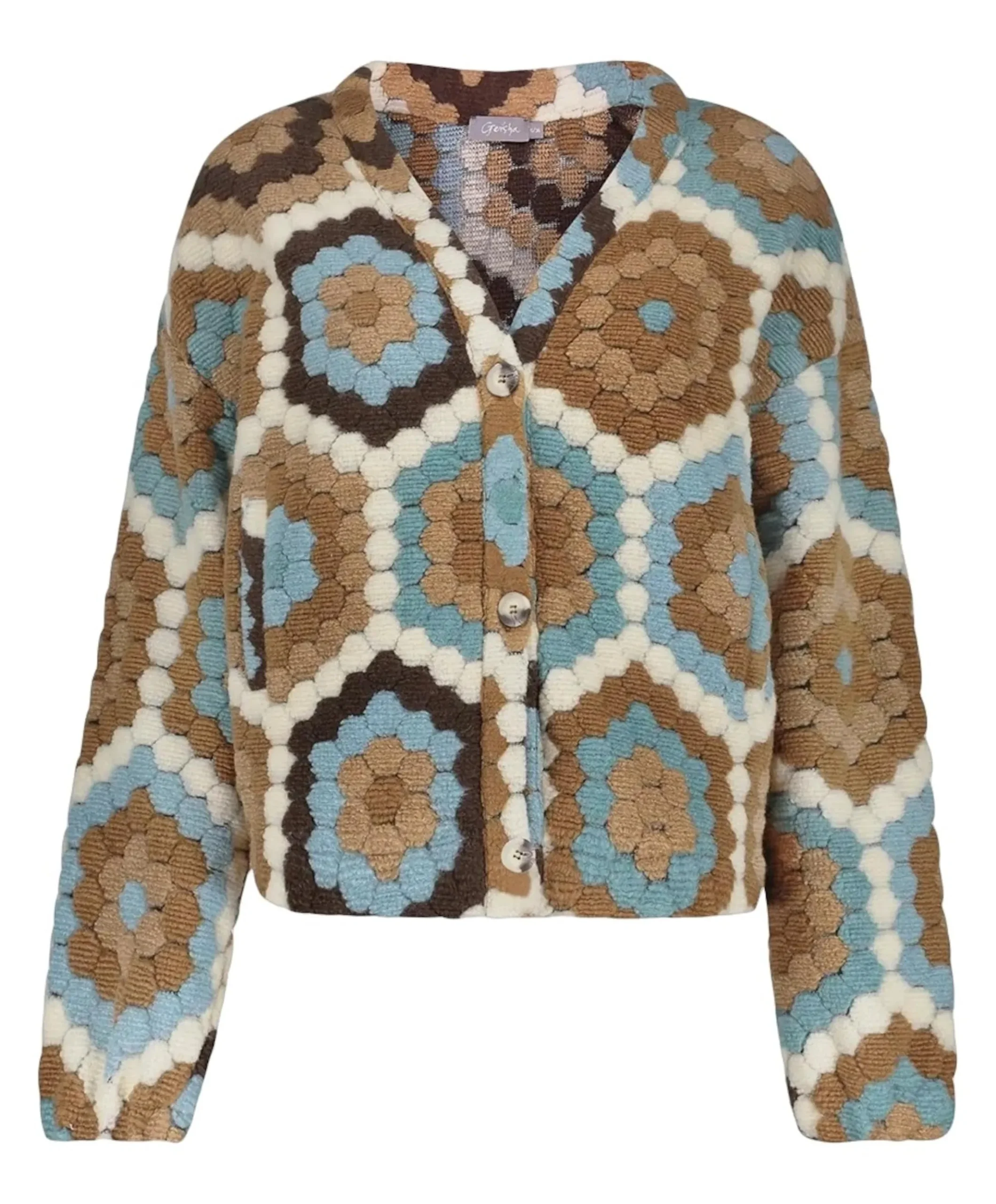 Dames vest multicolor