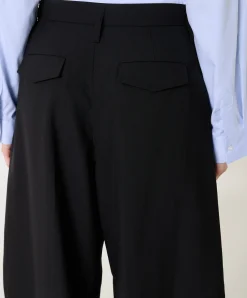 Dante Mid waist dames broek zwart