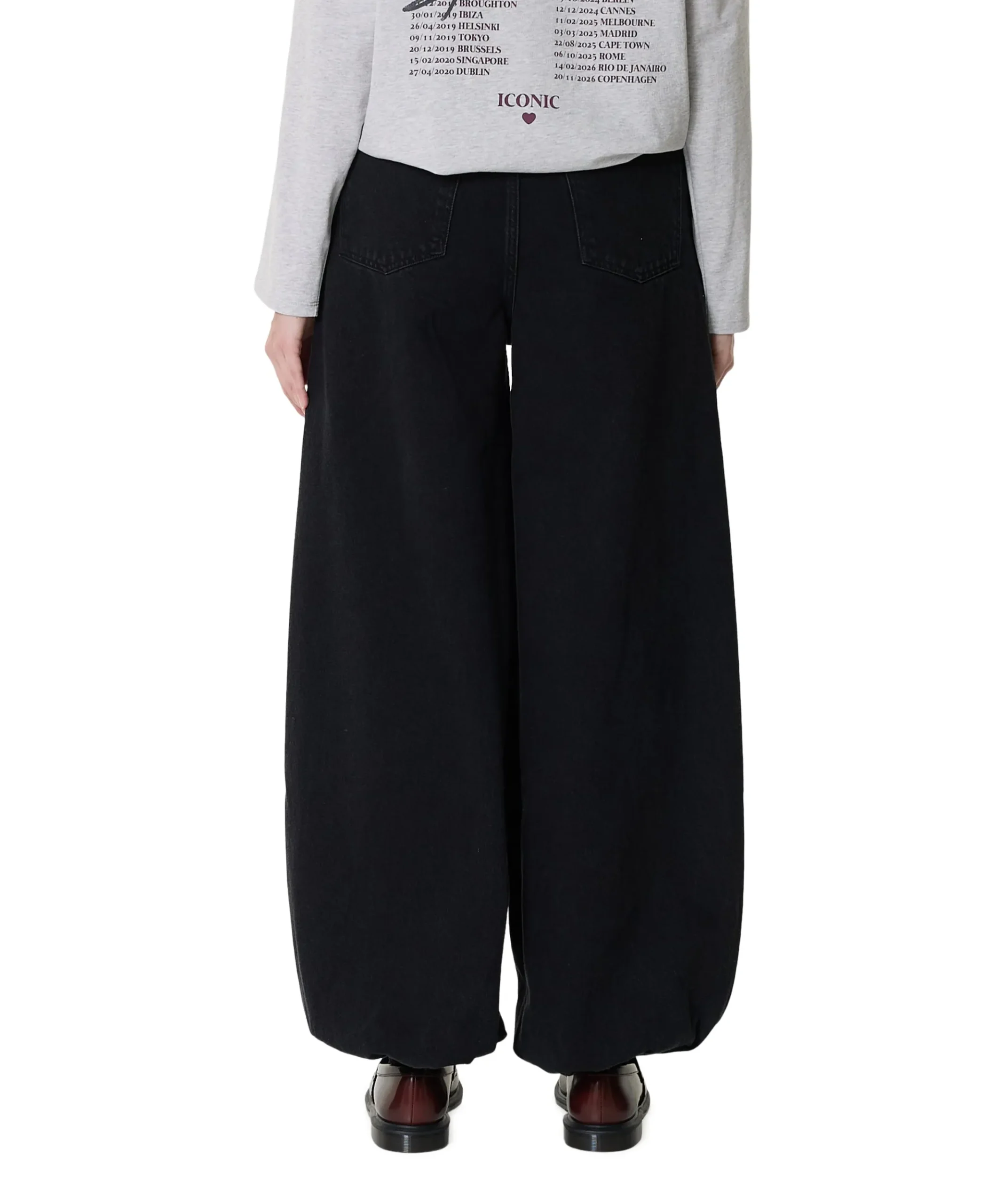 Denim Harem Tall Black dames jeans zwart