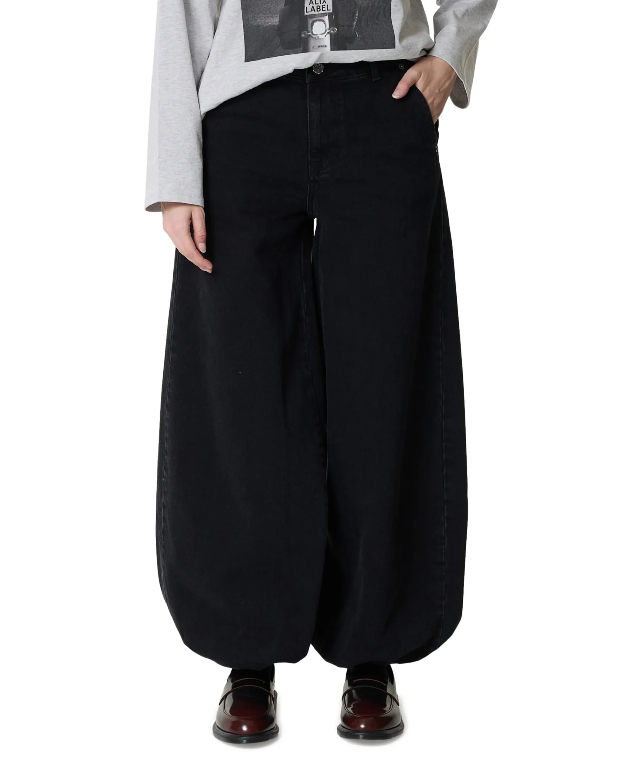Denim Harem Tall Black dames jeans zwart