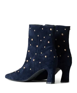 Desdemona dames enkellaarzen blauw