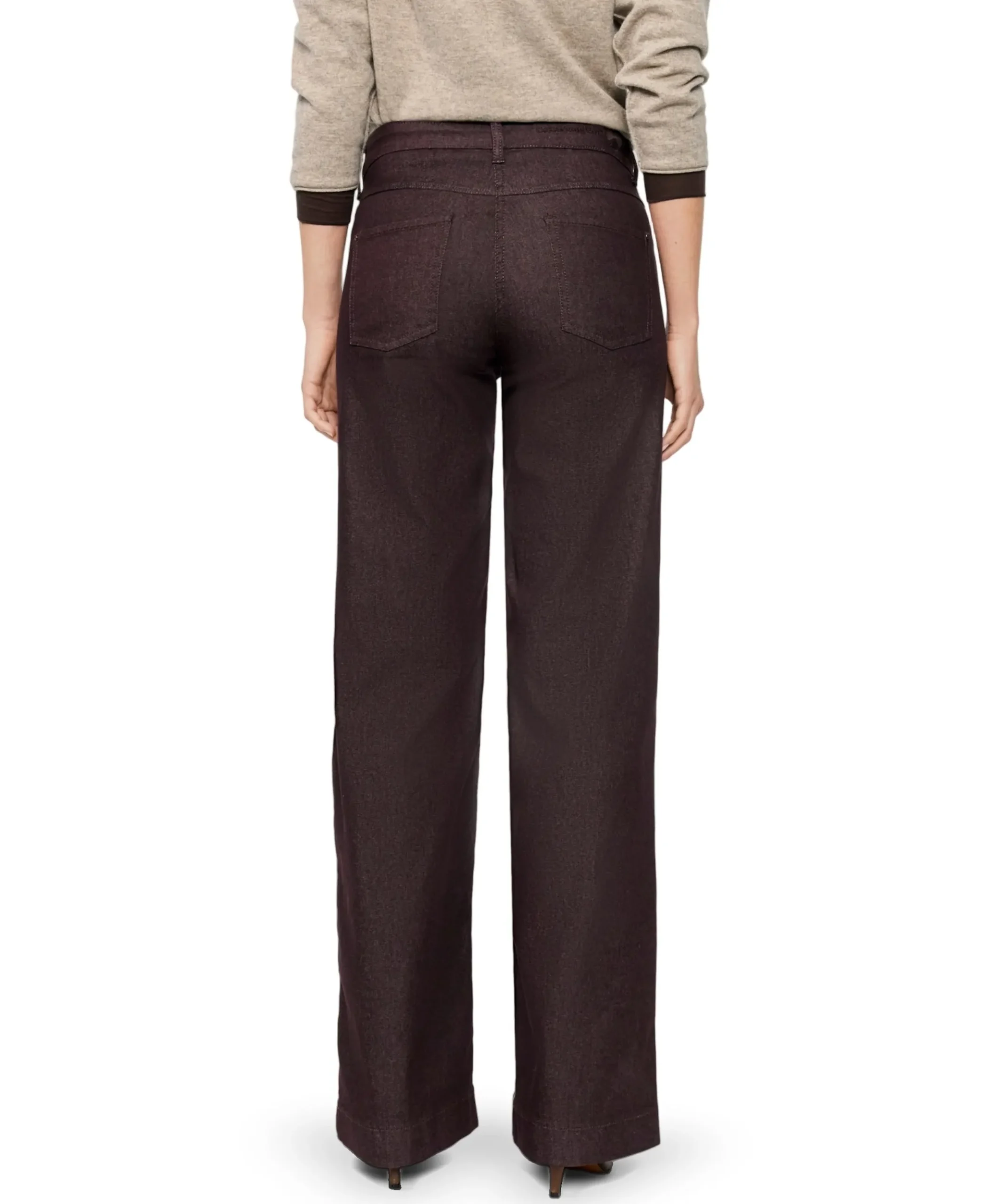 DREAM WIDE dames jeans bruin