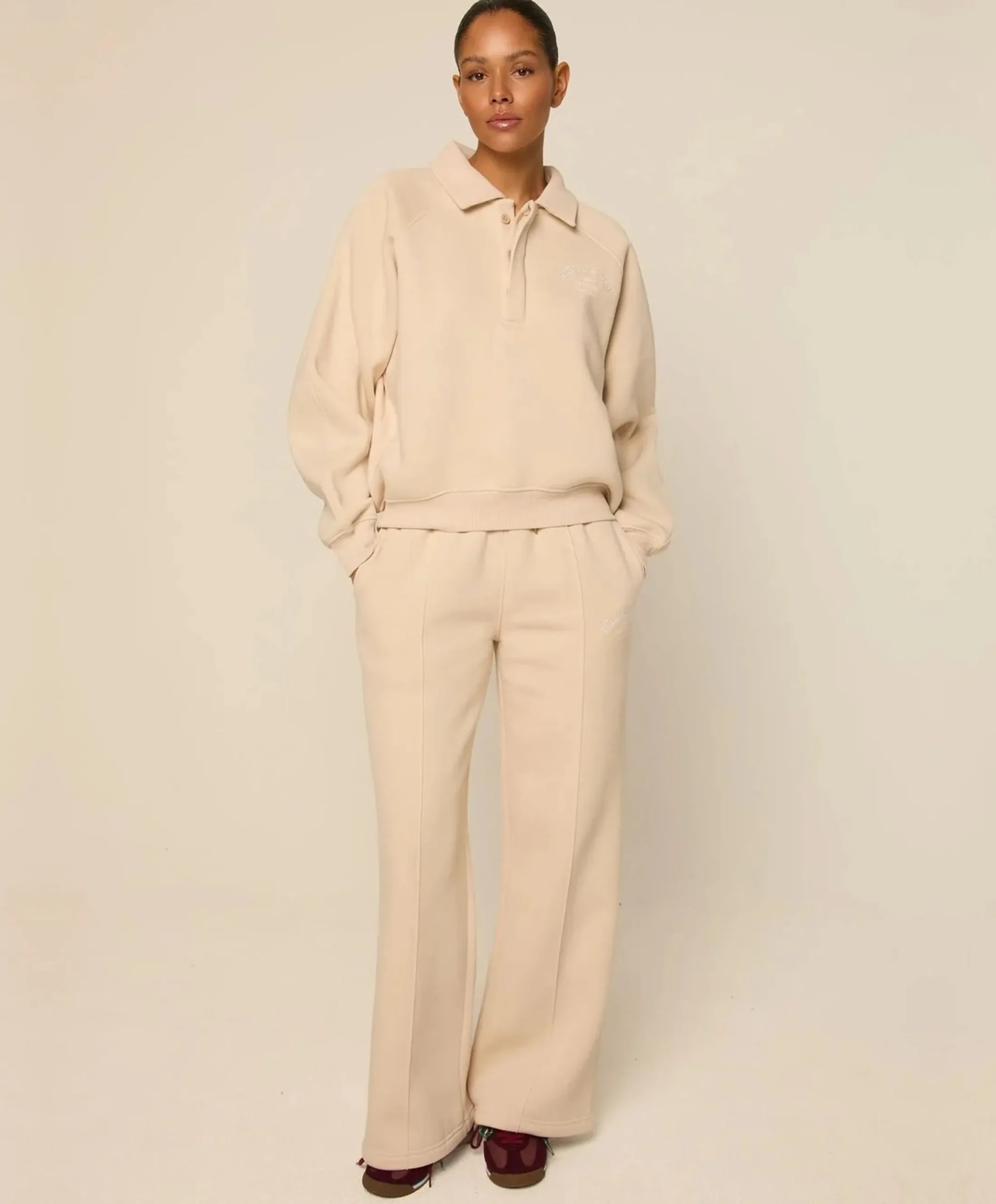 Ebony Pants dames trainingsbroek beige