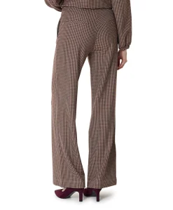 ELIEKE CHECK dames broek beige