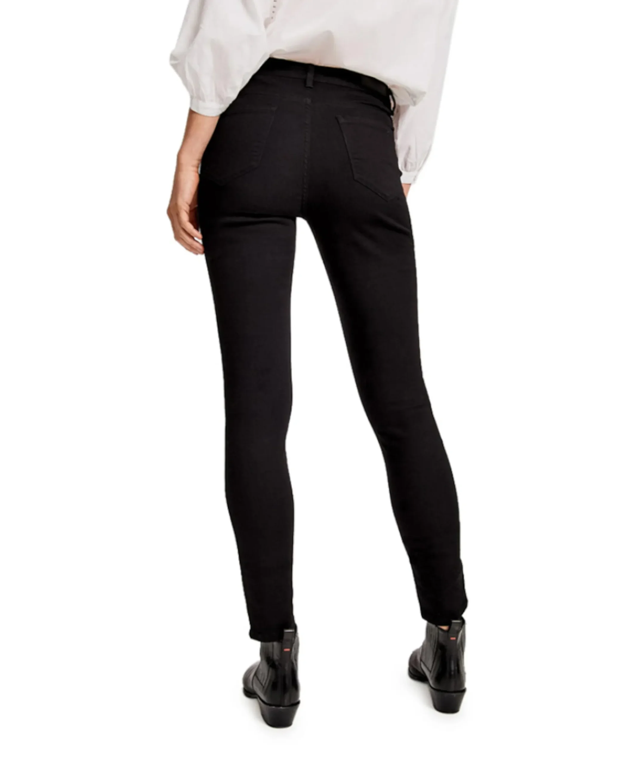 Elma black dames jeans zwart