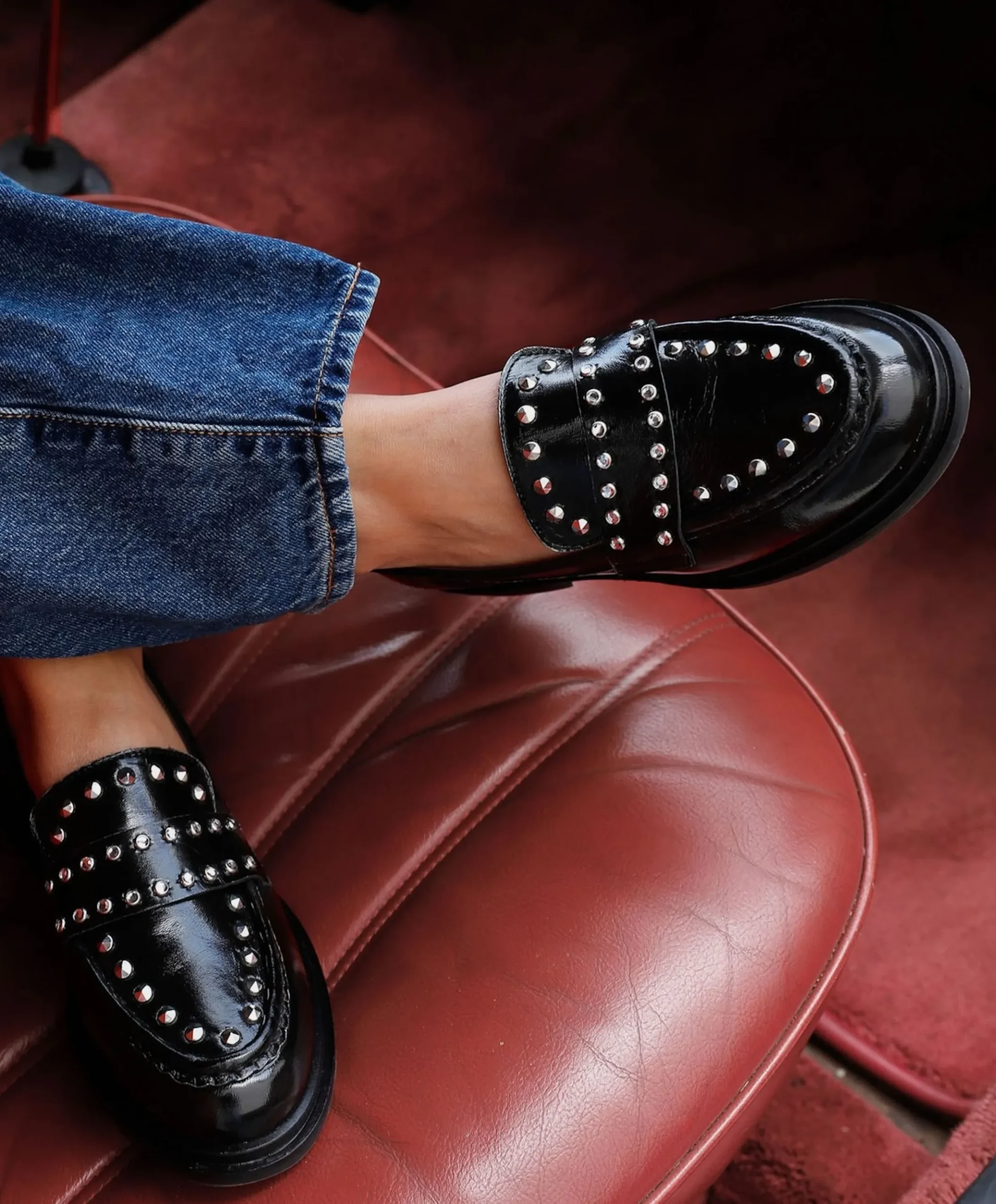 Fae Wylder dames loafers zwart