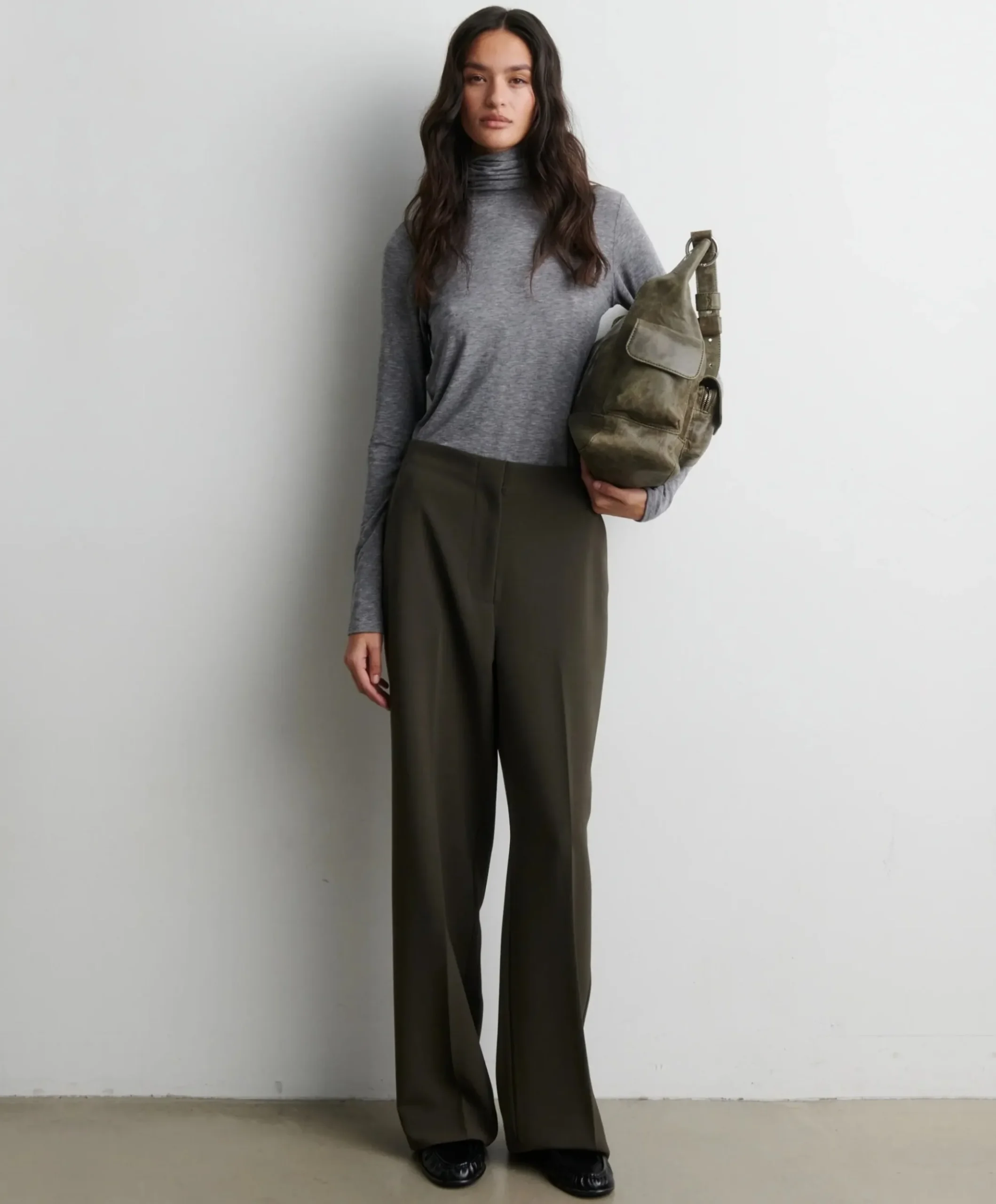 Fique Classic Trousers dames broek groen