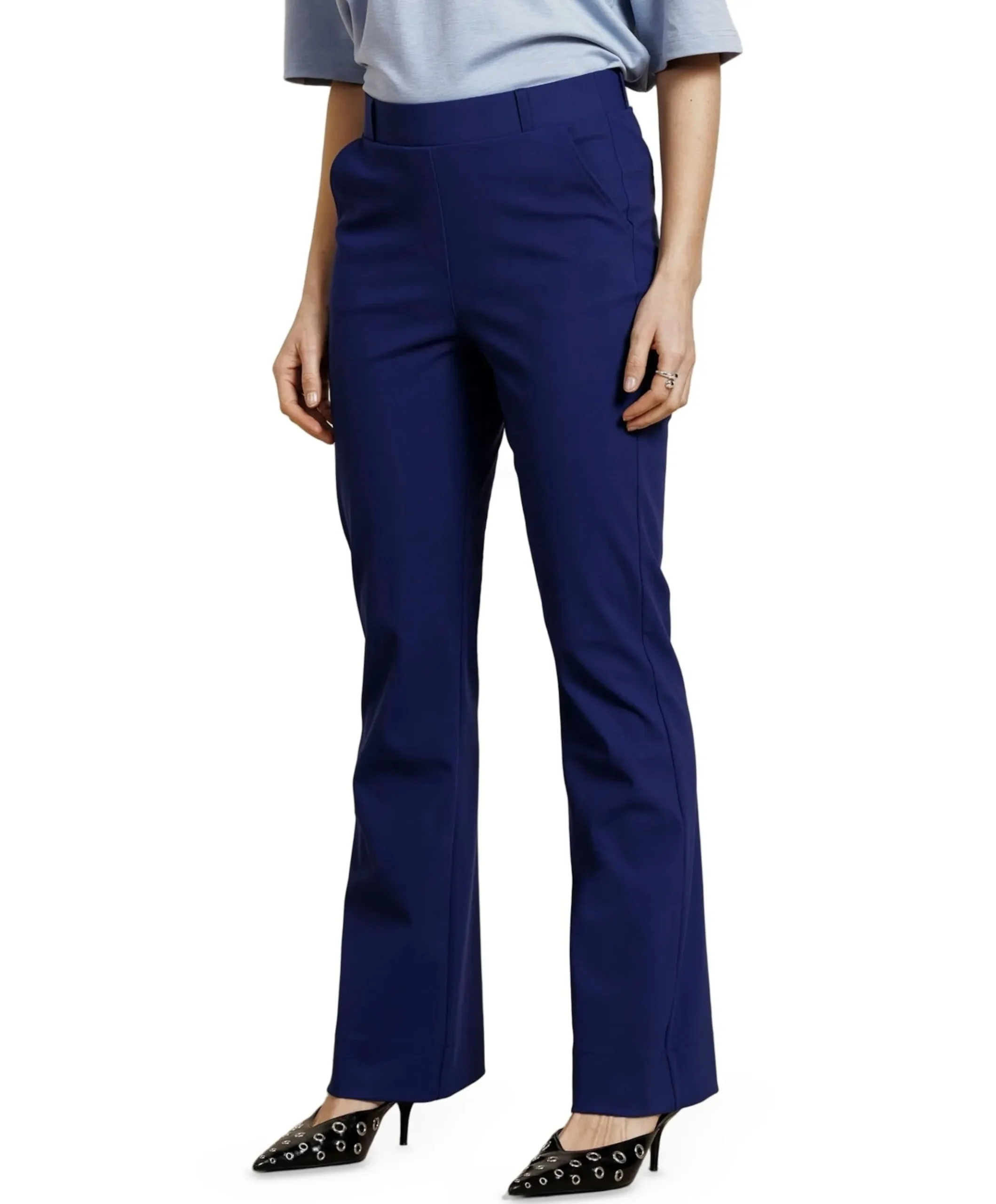 Flair bonded trousers dames broek blauw