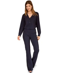 Flair LONG bonded trousers blauw