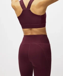 Flattering High Waist Pants dames tights bordeaux