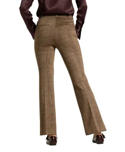 Fleur cropped dames broek bruin