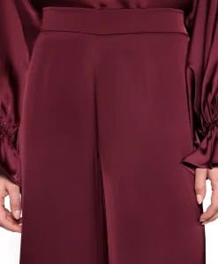 Hose dames broek bordeaux
