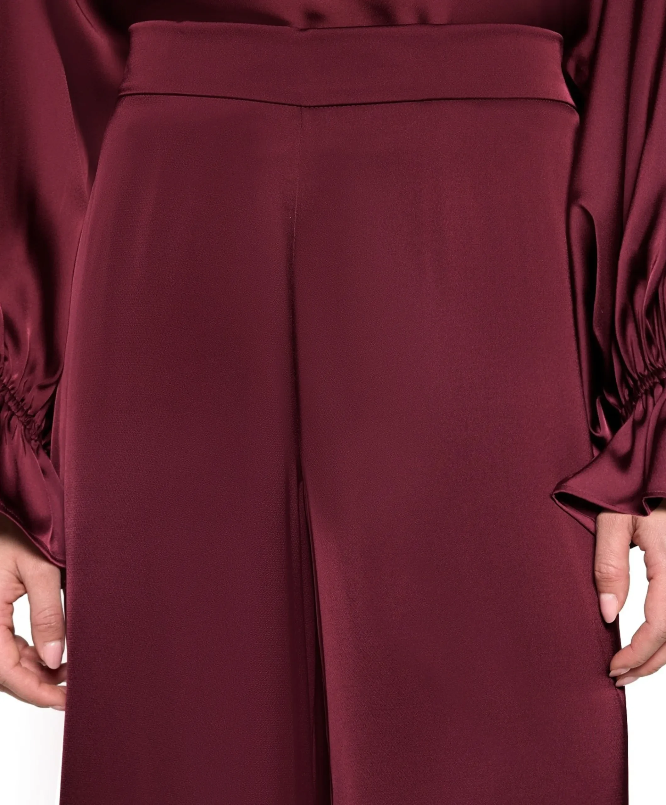 Hose dames broek bordeaux