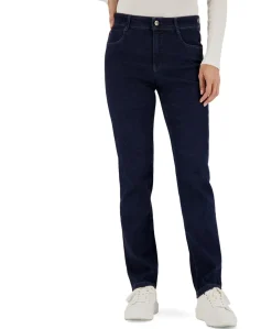 Hose 5-Pocket Straight dames jeans blauw