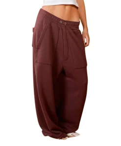 Hugo Baggy Sweat dames broek bruin