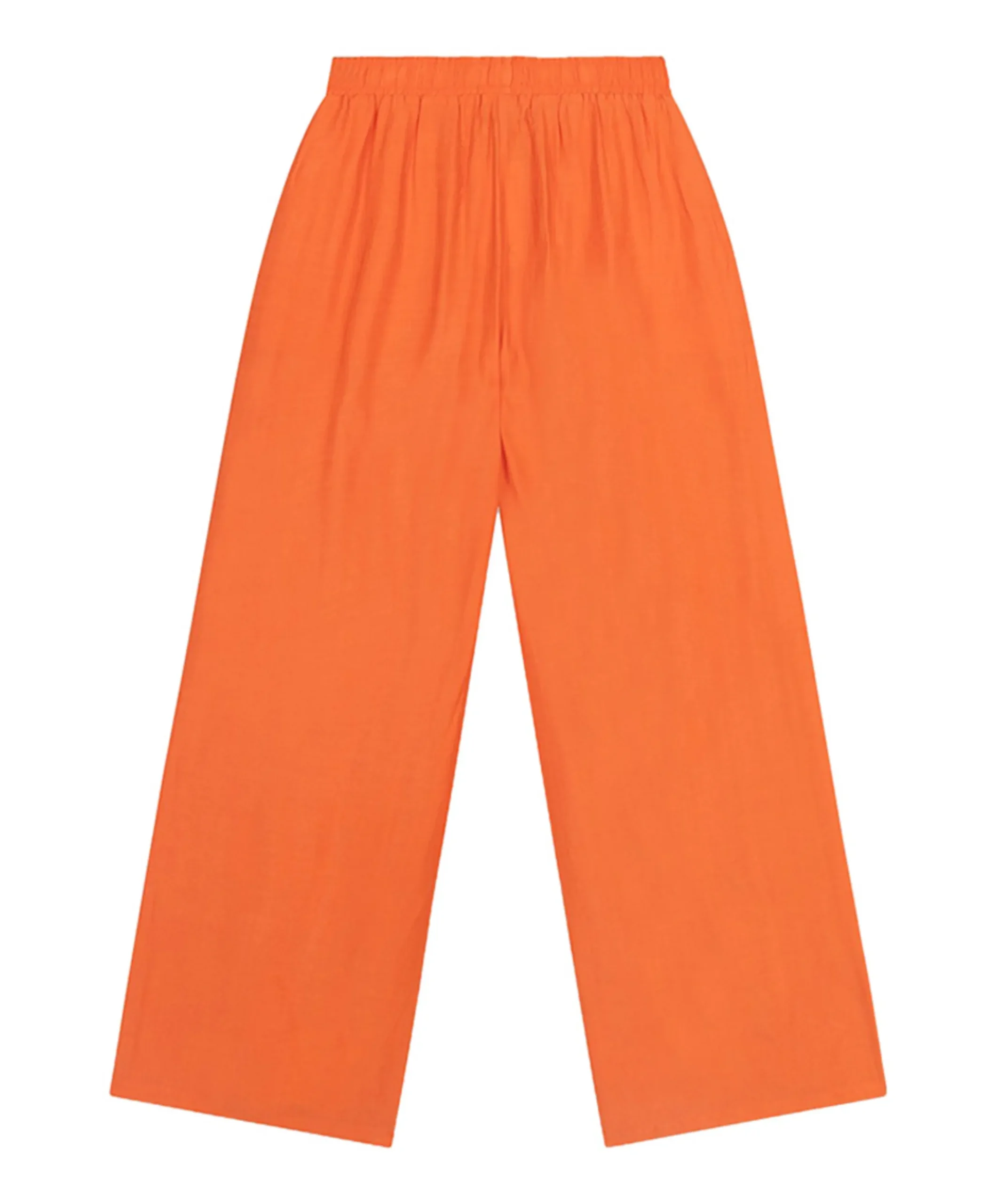 IRREGULAR WIDE LEG dames broek oranje