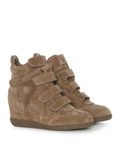 Isa dames enkellaarzen beige