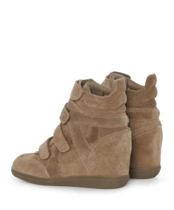 Isa dames enkellaarzen beige
