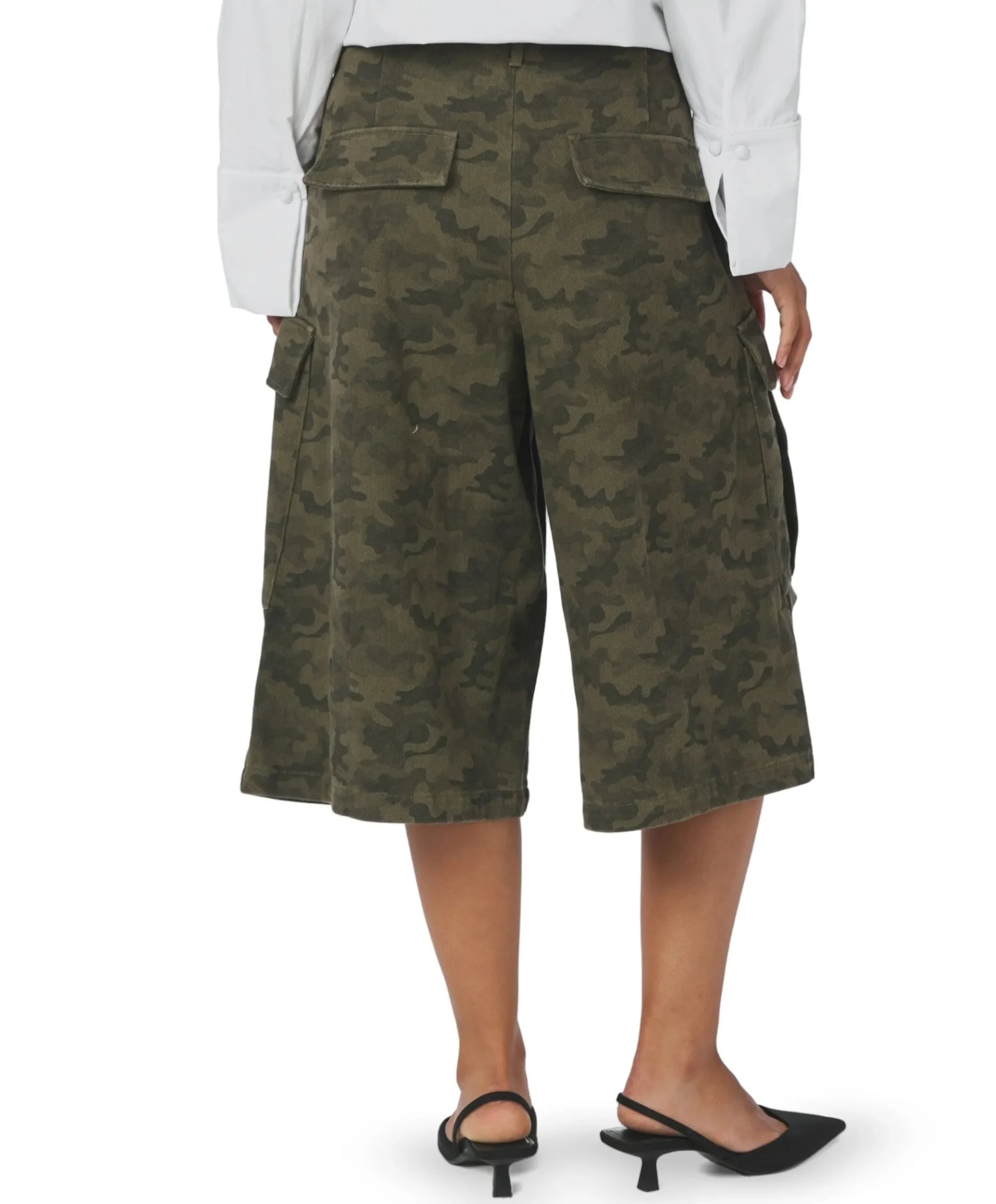 Islana Camou dames korte broek groen