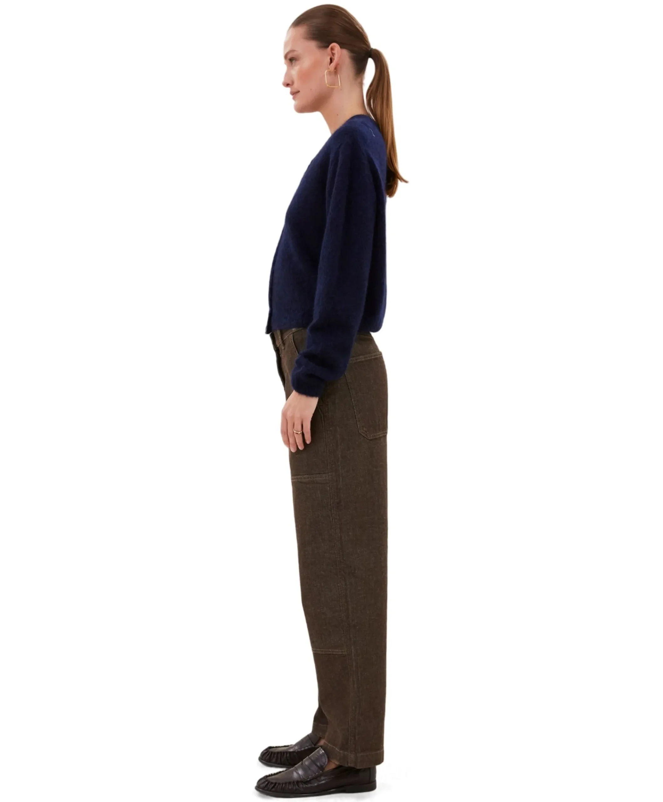 jenna worker dames jeans bruin