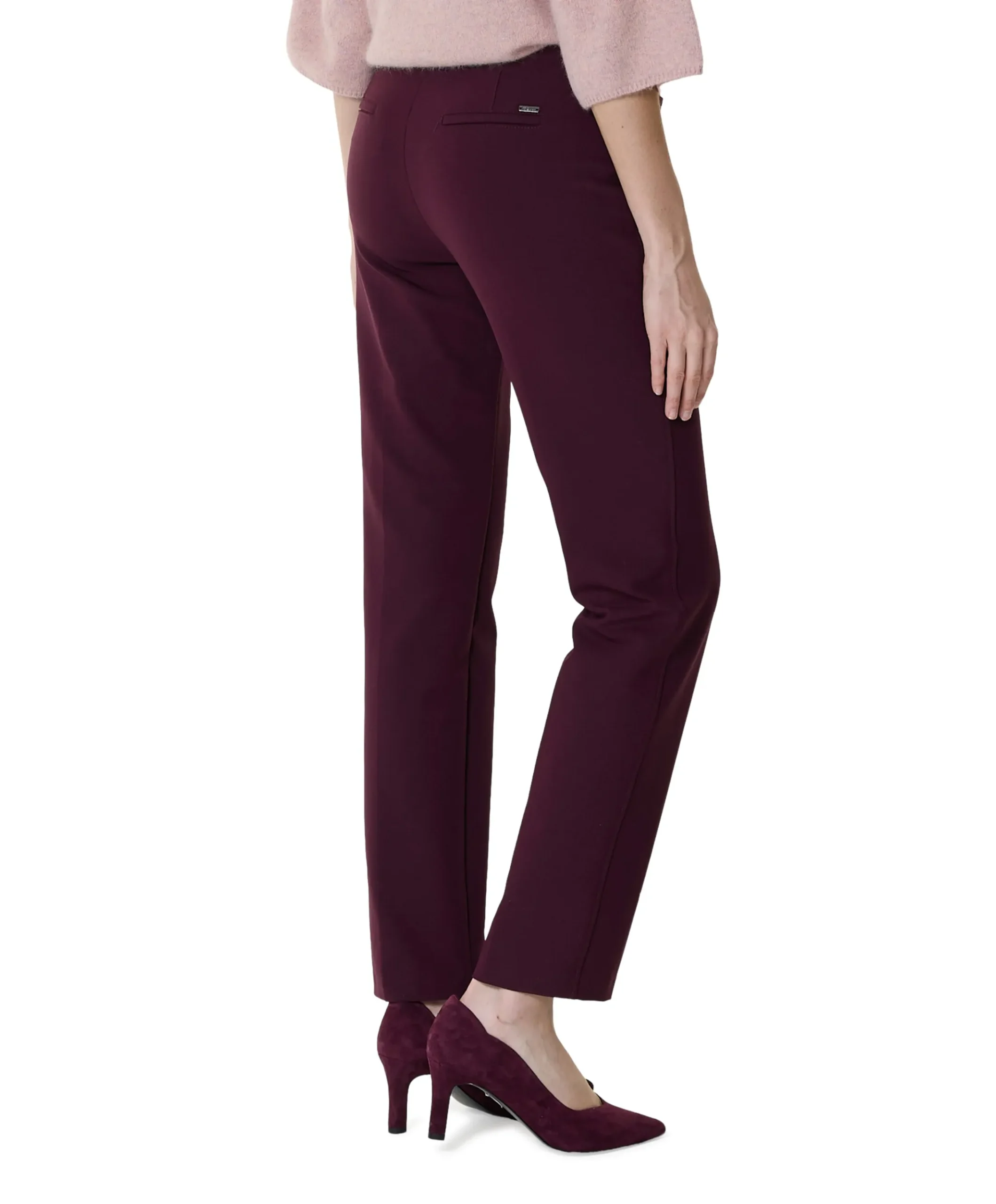 Jenny Smart dames broek bordeaux