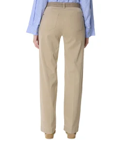 Jenny Wide dames broek beige