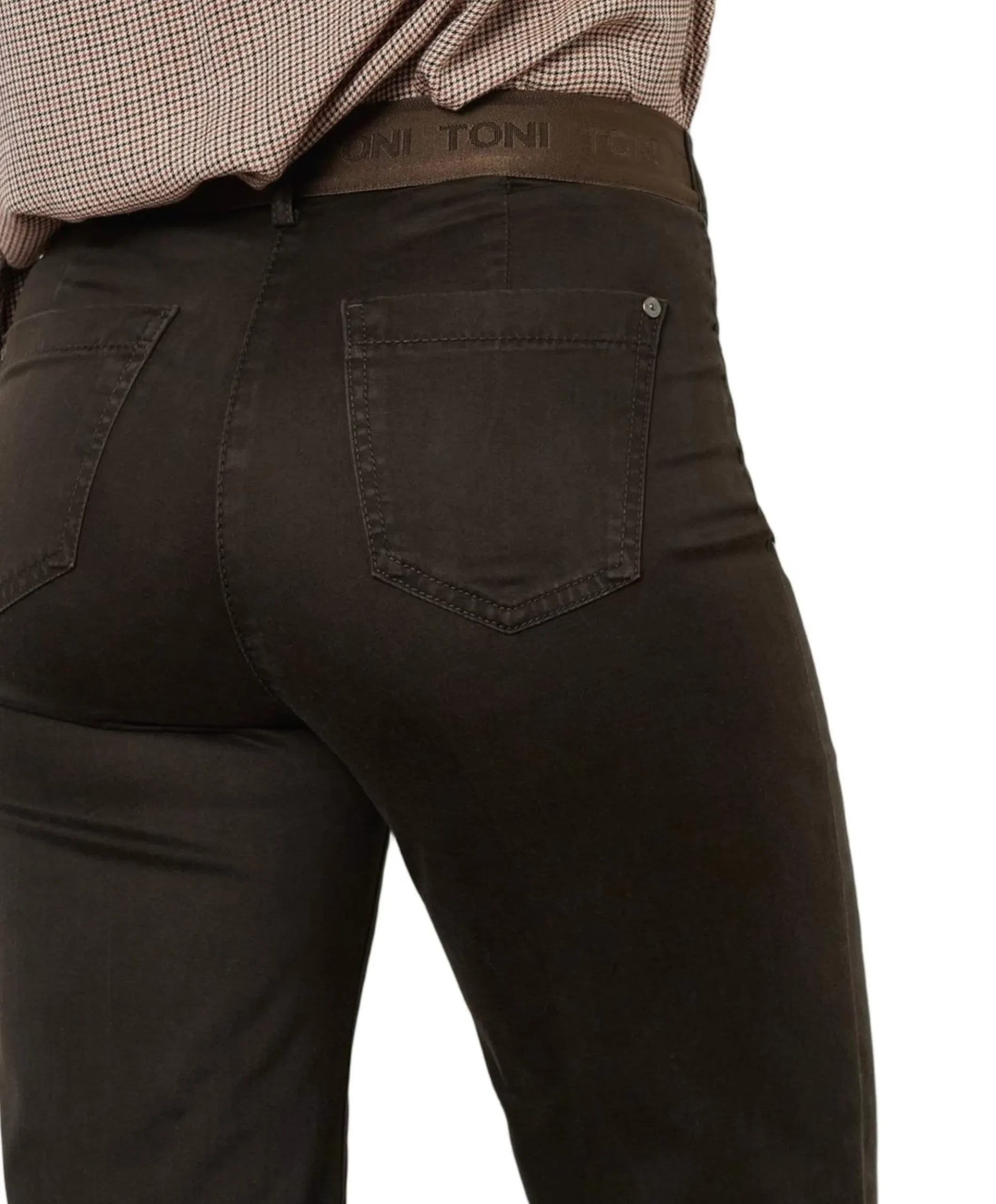 Jenny Wide dames broek bruin