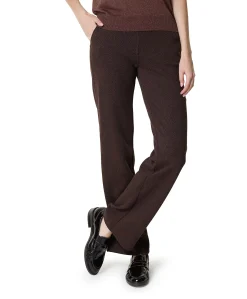 Jenny Wide Leg dames broek bruin