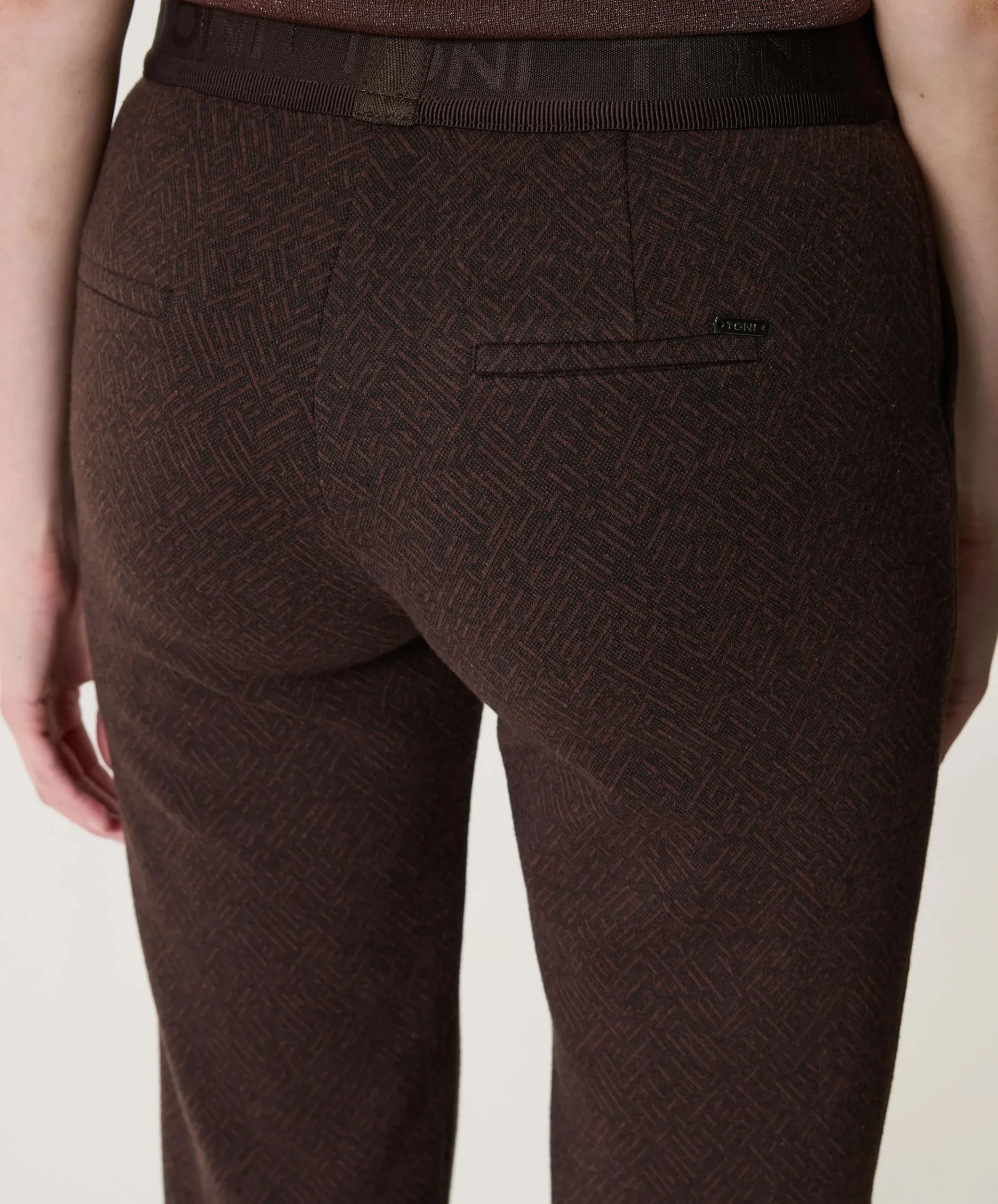 Jenny Wide Leg dames broek bruin