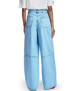 Kadi Overdye dames jeans blauw
