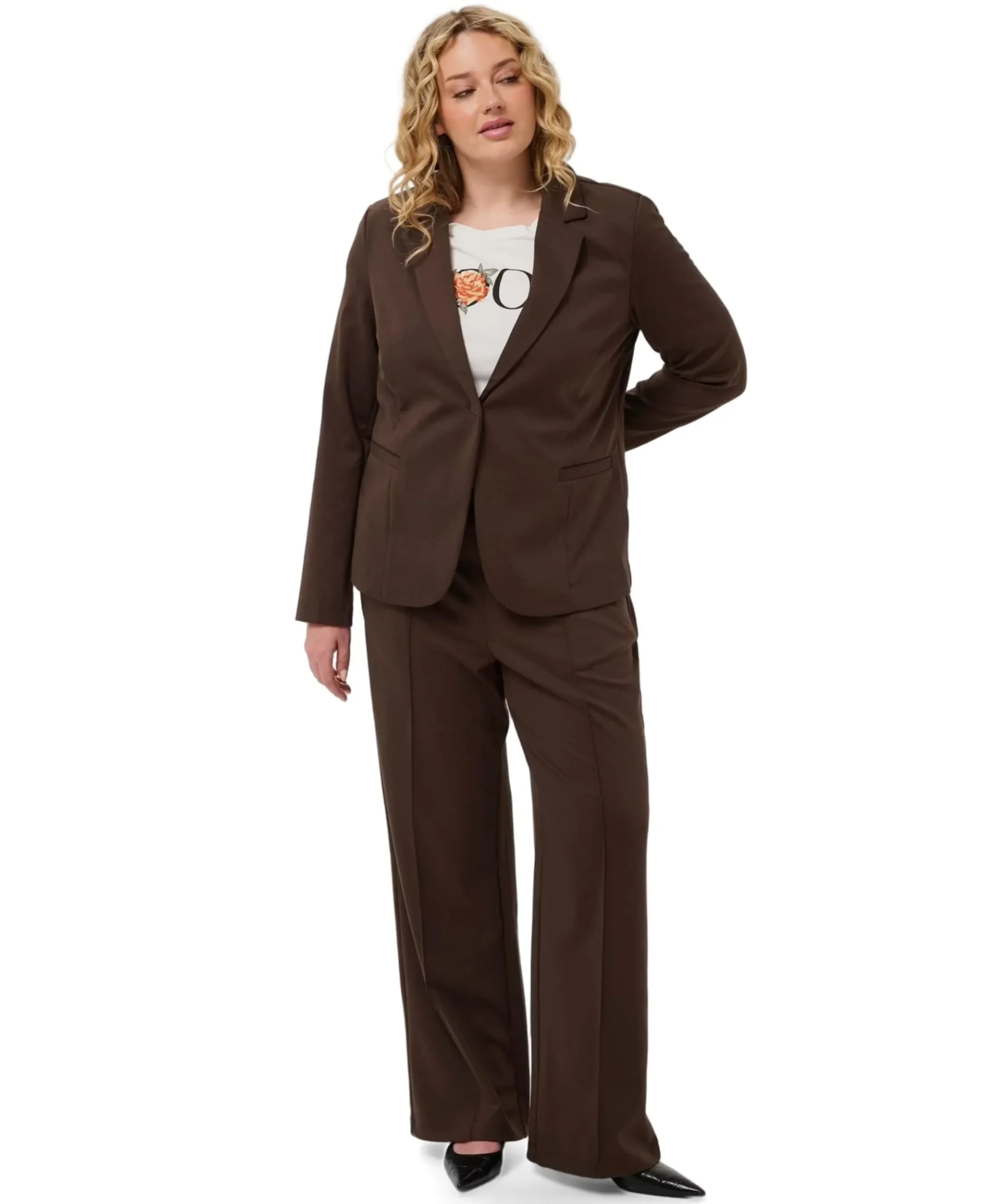 KCjenna Straight dames broek bruin
