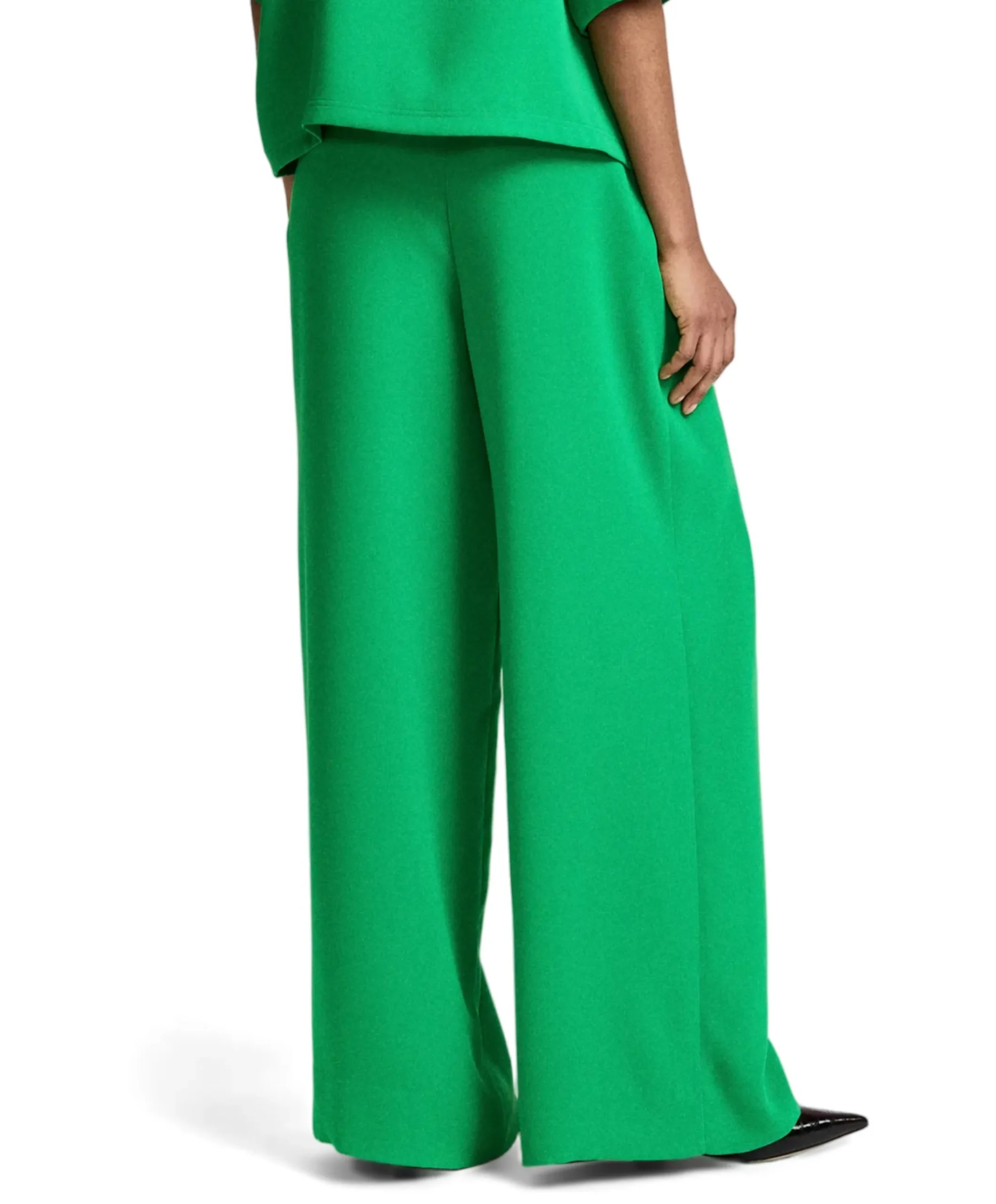 Kelsea Wide Leg dames pantalon groen