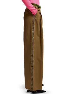 Korrupt Studded dames broek beige