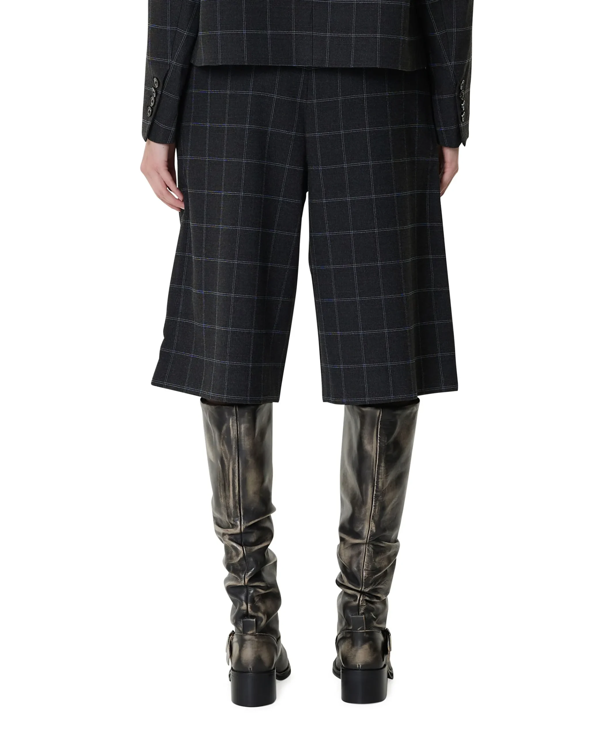 Kreme Wide Leg dames bermuda grijs