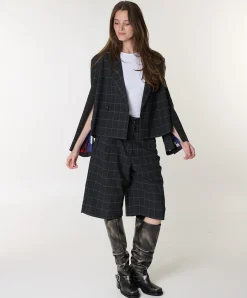 Kreme Wide Leg dames bermuda grijs