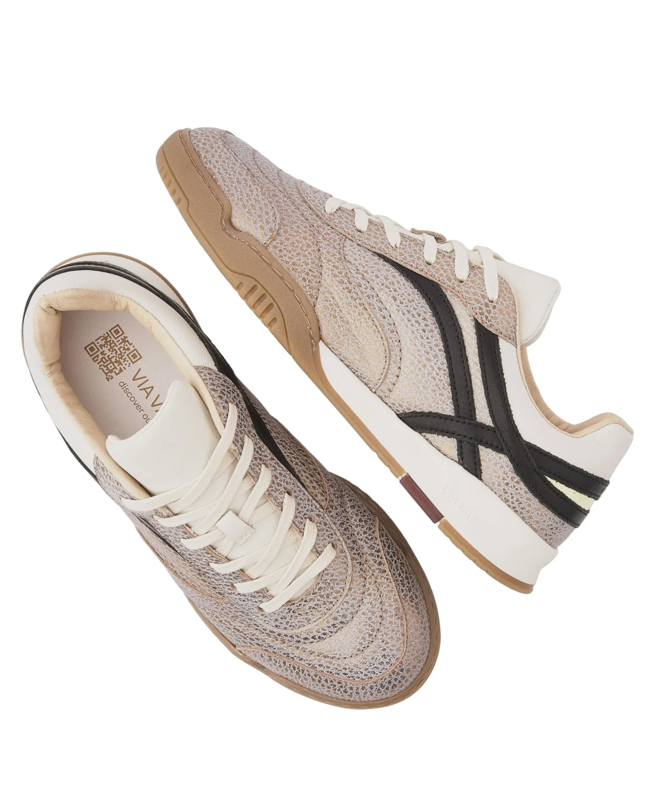 Kris Sky dames sneakers beige