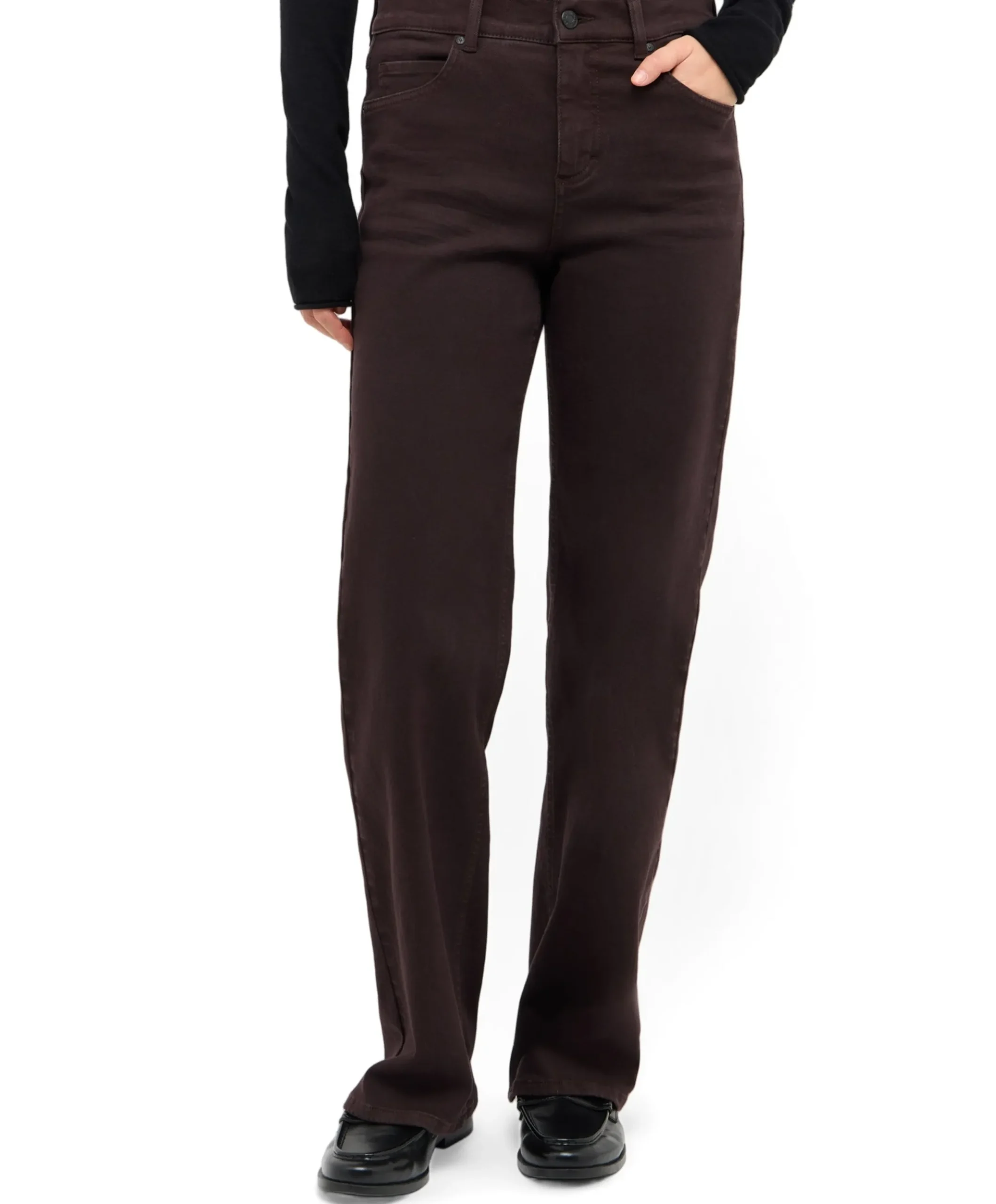 LARA dames jeans bruin