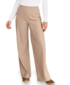 Lexie bonded broek beige