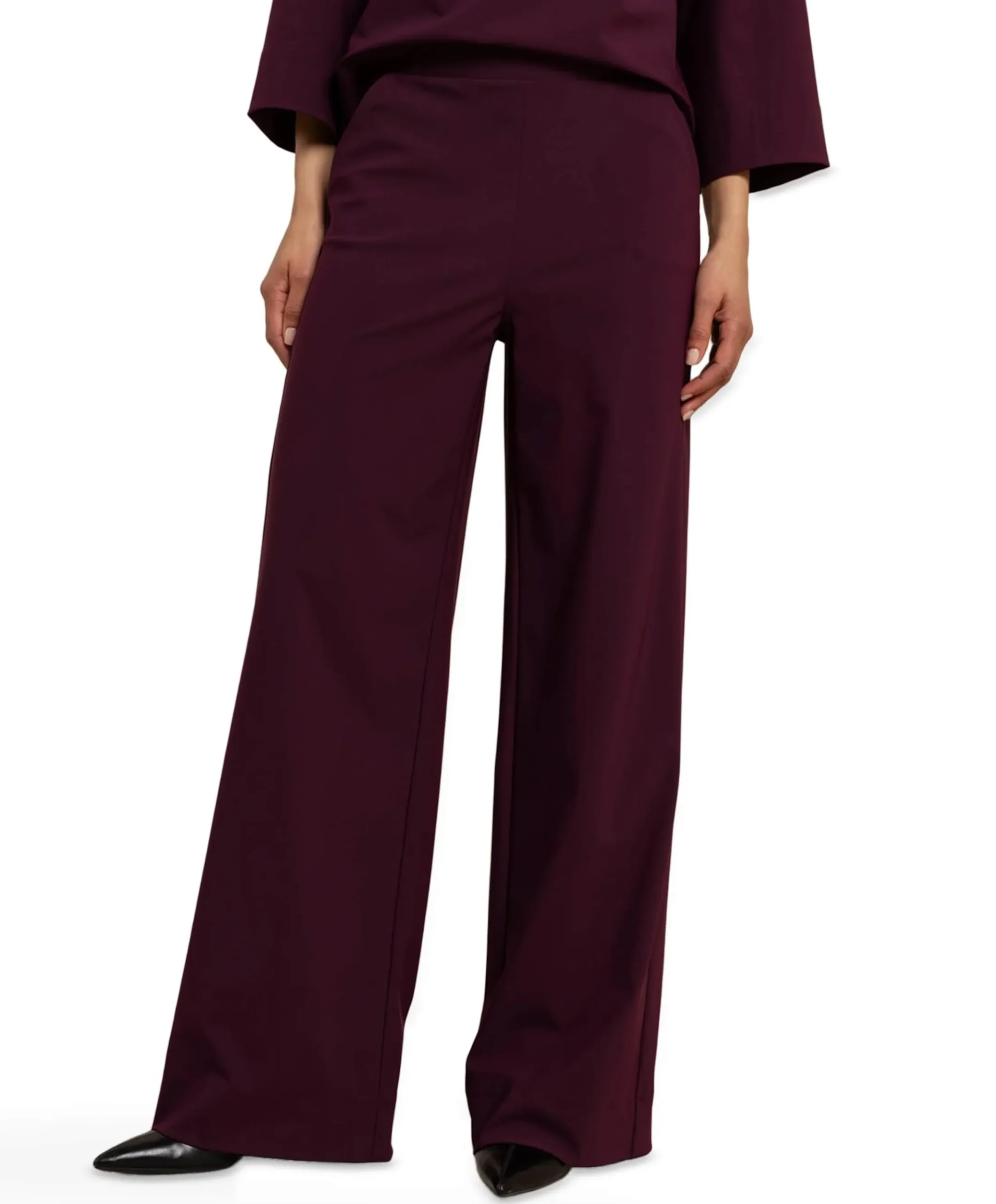 Lexie bonded trousers dames broek paars
