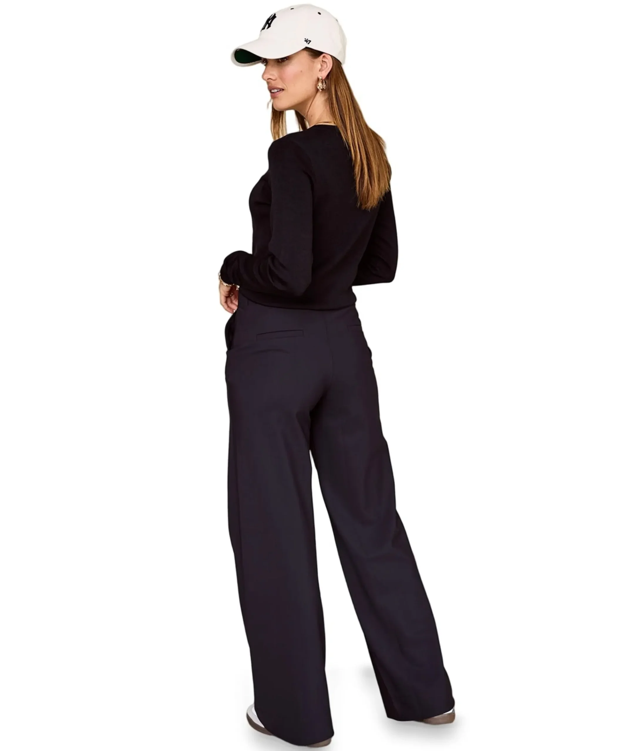 Lexie bonded trousers zwart
